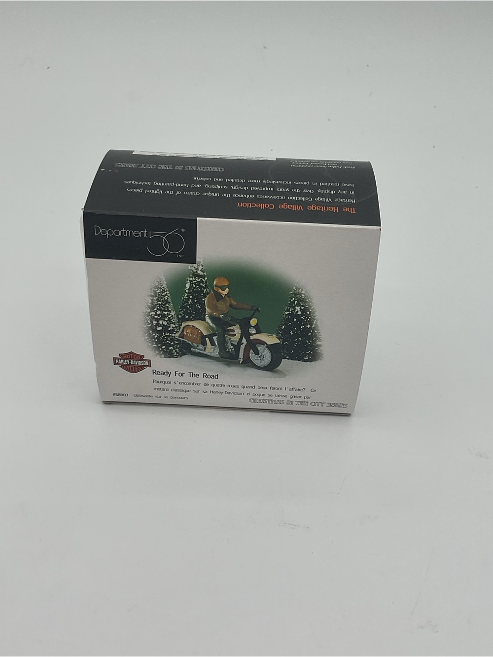 Department 56 'Ready For The Road' Harley-Davidson Motorcycle Figurine Box